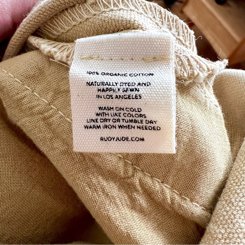 Rudy Jude Organic Cotton High Season Pant in Tan color - Picture 8 of 8